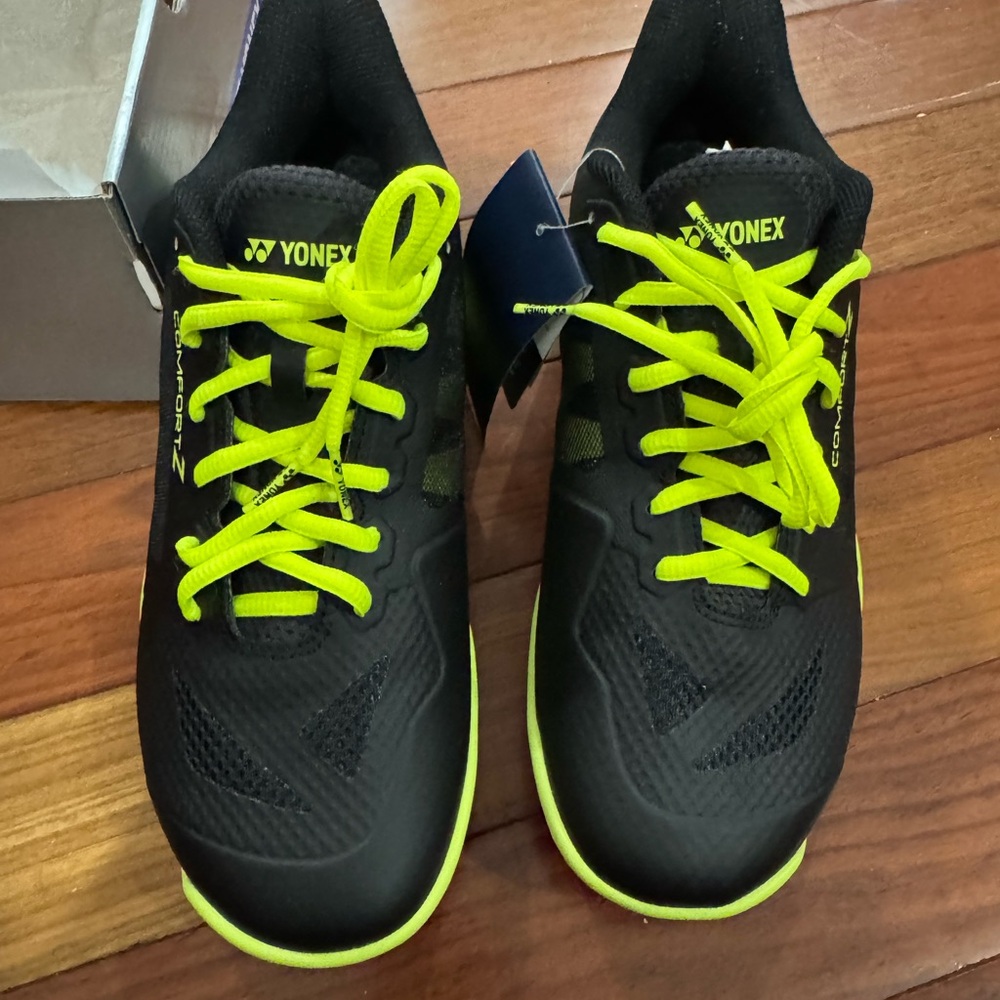 Onex Black and Green Athletic Shoes with Neon Accents